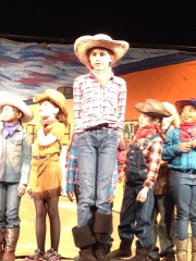 Cowgirl in Pied Piper's Wild West Show